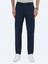 Lacivert Dokuma Slim Fit Casual Pantolon 2