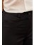 Siyah Yüksel Bel Boru Paça Cepli Pantolon 3