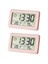 2x LED Dijital Saat Dijital Ekran Masaüstü Saat Ev Ofis Arka Işığı Erteleme Veri Takvim Saatleri -Pink (Yurt Dışından) 1