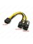 Pcı-E 8 Pin Dişi - 2 x 8 Pin (6+2) Erkek Ekran Kartı Kablo Çoklayıcı 4