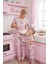 Kısa Kollu Alt Uzun Donut Baskılı Pijama Takımı 2