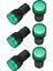 6 Pcs AC220V Yeşil LED Güç Göstergesi Pilot Sinyal Işık Lambası 22MM Dia (Yurt Dışından) 1
