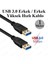 Yüksek Hızlı USB 3.0 Erkek-Erkek Data Kablosu 1 Metre 2