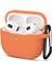 Uruchı Apple Airpods 3.nesil Kılıf, Tam Koruyucu Özellikli Yumuşak Silikon Airpods Aksesuar Kılıf Apple ile Uyumlu Airpods,kadın Erkek, Anahtarlıklı Kablosuz ve Kablolu Şarj Özellikli Kılıfı, Turuncu 1