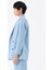 Oversize Kruvaze Kesim Ceket - Mavi 3