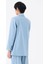 Oversize Kruvaze Kesim Ceket - Mavi 4