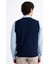 Erkek Lacivert Yün Süveter 4