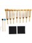 Tuning Fork 7 Çakralar+1 Soul Amaçlı Ağırlıklı Ayarlama Çatalları Alüminyum Alaşım Enstrümanı 126 22-141 27 Hz Vb Golden (Yurt Dışından) 4
