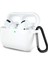 Uruchı Airpods Pro 1.nesil ile Uyumlu Kılıf, Tam Koruyuculu Yumuşak Silikon Kılıf, Apple Airpod Pro 1.nesil Için Tasarlanmış Kapak Kılıfı, Anahtarlıklı Kablosuz ve Kablolu Şarj Özellikli Kılıfı, Beyaz 1