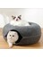 Kedi Yatağı -Donut Kedi Tüneli -Kedi Oyun Alanı- Fermuarlı 2 Parçalı -60*60*28 - Yurtdışından Ithal 2