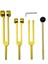 4 Paket Tutma Çatal Seti (128Hz 256Hz 512Hz) Sesli Ses Titreşim Aracı Için Tuning Fork Hammer ile Altın Altın (Yurt Dışından) 1