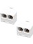 2x 2-Yollu 6P4C RJ11 Modüler Telefon Duvarı Adaptörü ve Sabit Telefon Için Ayrıştırıcı (Yurt Dışından) 1