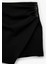 Drape Detaylı Kruvaze Mini Taşlı Şort Etek 4