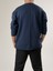 Erkek Lacivert Oversize Basic Sweat COC2596 5