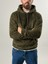 Erkek Haki Peluş Polar sweatshirt COC2570 5