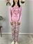 Kadın Fashion Love Desenli Pijama Takımı (Pembe) Pembe XL 3