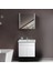 Venna 65 cm Beyaz %100 Mdf Lavabolu Banyo Dolabı, Aynalı Üst Dolap 1