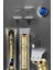 Tıraş Makinesi Şarjlı Profesyonel Saç Kesme Makinesi Gold Çizik Tıraş - FEİ6029-8793 4