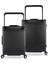 Luna Pc Policarbon 2'li Valiz Seti (Kabin ve Orta) Siyah 4