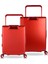 Luna Pc Policarbon 2'li Valiz Seti (Kabin ve Orta) Kırmızı 2
