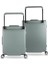 Luna Pc Policarbon 2'li Valiz Seti (Kabin ve Orta) Kuvars Gri 4
