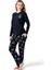 %100 Pamuk Geyik Desen Bayan Pijama Takım 1