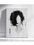 Monokrom Soyut Portre Siyah – Beyaz Kanvas Tablo 1