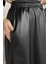 Bel Lastikli Cepli Deri Tesettür Etek P-00019336 4