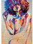 Coşkulu Renklerin Figürü Kanvas Tablo 2