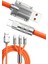 120W 3 In 1 Uyumlu Silikon Şarj Kablosu Hızlı Şarj Kablosu - FEİ8559-9549 3