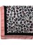 Pembe Leopar Desenli Eşarp 2