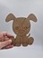 Sevimli Köpek Ahşap Boyama Seti, Okul ve Etkinlikler Için, 15X14 Cm, 10 Adet 2