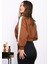 Camel Fermuarlı Üç Iplik Sweat Hırka 4