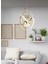Tek Toplu Modern Gold Kaplama Sarkıt LED Avize Salon Avize 3 Renk Ledli 3