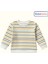 Erkek Bebek Çizgili Sweatshirt Şişme Yelek ve Pantolon 3'lü Takım 308432 2