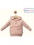 Kız Çocuk %100 Pamuk Baskılı Pembe Kapüşonlu Eşofman Takımı 2'li 382463 3