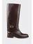 Kahve Deri Kadın Çizme 1