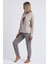 60094 Krem Pijama Takımı 2