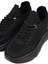 Zero Kadın Siyah Bağcıklı Kalın Tabanlı Kumaş Sneaker 25AFD43126F 10
