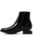 Kadın Siyah Kalın Kısa Topuklu Rugan Bot 25WFE401616 2