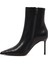 Kadın Siyah Fermuarlı Ince Topuklu Deri Bot 25WFD101318 4