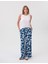 Çiçek Desenli Wide Leg Pantolon 2