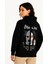 Üç Iplik Kapşonlu Ön ve Arka Baskılı Sweatshirt Hoodie 4