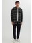 Erkek Slim Fit Dar Kesim Uzun Kollu Kapaklı Çift Cepli Kareli Kışlık Oduncu Gömlek 4