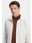Erkek Slim Fit Dar Kesim Yaka Düğmeli Çizgili Oduncu Gömlek 1