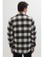 Erkek Slim Fit Dar Kesim Uzun Kollu Kapaklı Çift Cepli Kareli Kışlık Oduncu Gömlek 7