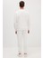 Erkek Relax Fit Pamuklu 3 Iplik Yumuşak Dokulu Içi Polarlı Bisiklet Yaka Beyaz Eşofman Takımı 7