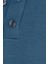 Erkek Standart Fit Normal Kesim Pamuklu Polo Yaka Indigo Kazak 3