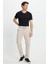 Erkek Slim Fit Dar Kesim Beli Lastikli Bağcık Detaylı Taş Pantolon 2