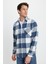 Erkek Regular Fit Klasik Kesim Kareli Cepli Oduncu Gömlek 6